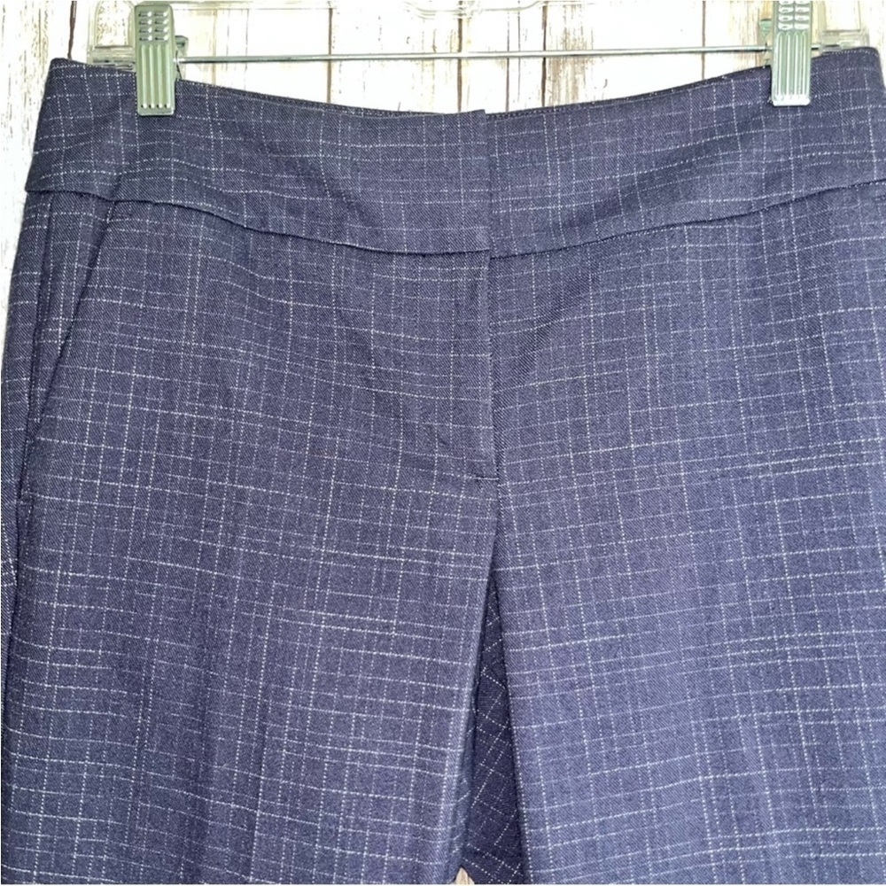 Ann Taylor Navy Pinstripe Straight Leg Pants - Picture 3 of 6